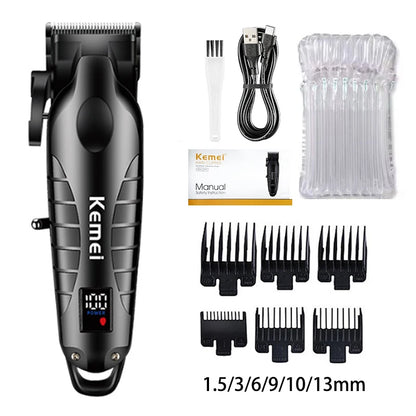 Kemei Hair Clipper Kit for Men, Electric Shaver, Hair Trimmer, Professional Cutting Machine, KM-2290, KM-2293, KM-1102