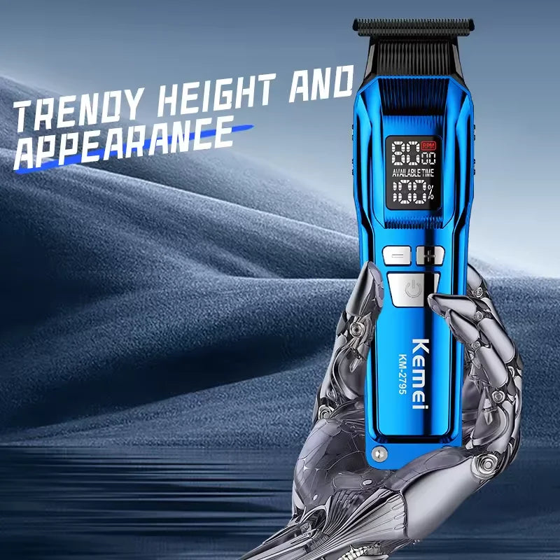 Kemei Professional Electric Hair Clipper Kit Rechargeable Hair Trimmer Shaver For Men USB Charging Beard Razor KM-2797 KM-1102