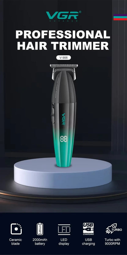 VGR Barber Clippers Professional Trimmer Adjustable Haircut 9000 RPM Hair Cutting Machine Electric Hair Clippers Men V-003 V-906