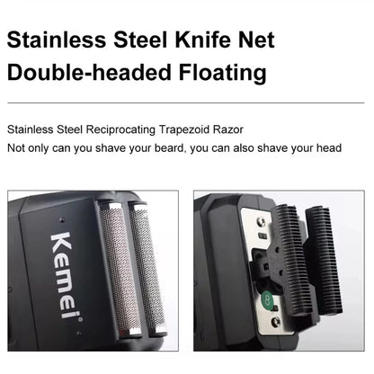 Kemei Professional Electric Hair Clipper Kit Rechargeable Hair Trimmer Shaver For Men USB Charging Beard Razor KM-2797 KM-1102
