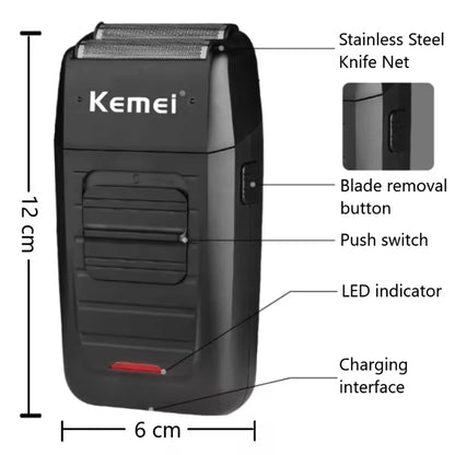 Kemei Professional Electric Hair Clipper Kit Rechargeable Hair Trimmer Shaver For Men USB Charging Beard Razor KM-2797 KM-1102