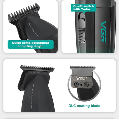 VGR Barber Clippers Professional Trimmer Adjustable Haircut 9000 RPM Hair Cutting Machine Electric Hair Clippers Men V-003 V-906