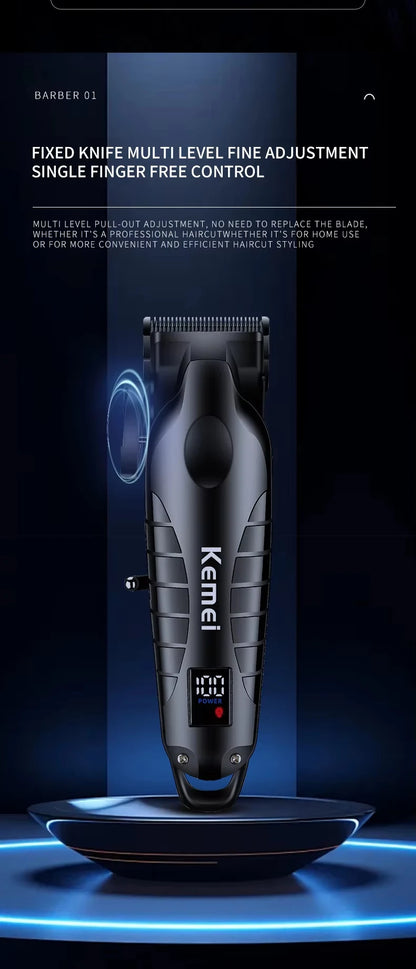 Kemei Hair Clipper Kit for Men, Electric Shaver, Hair Trimmer, Professional Cutting Machine, KM-2290, KM-2293, KM-1102